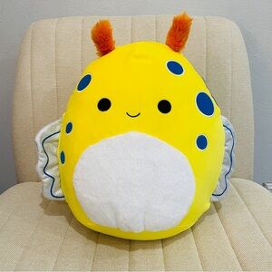 NEW Squishmallows Large 14” Yellow Blue Ripply Special‎ Edition Holographic Fish